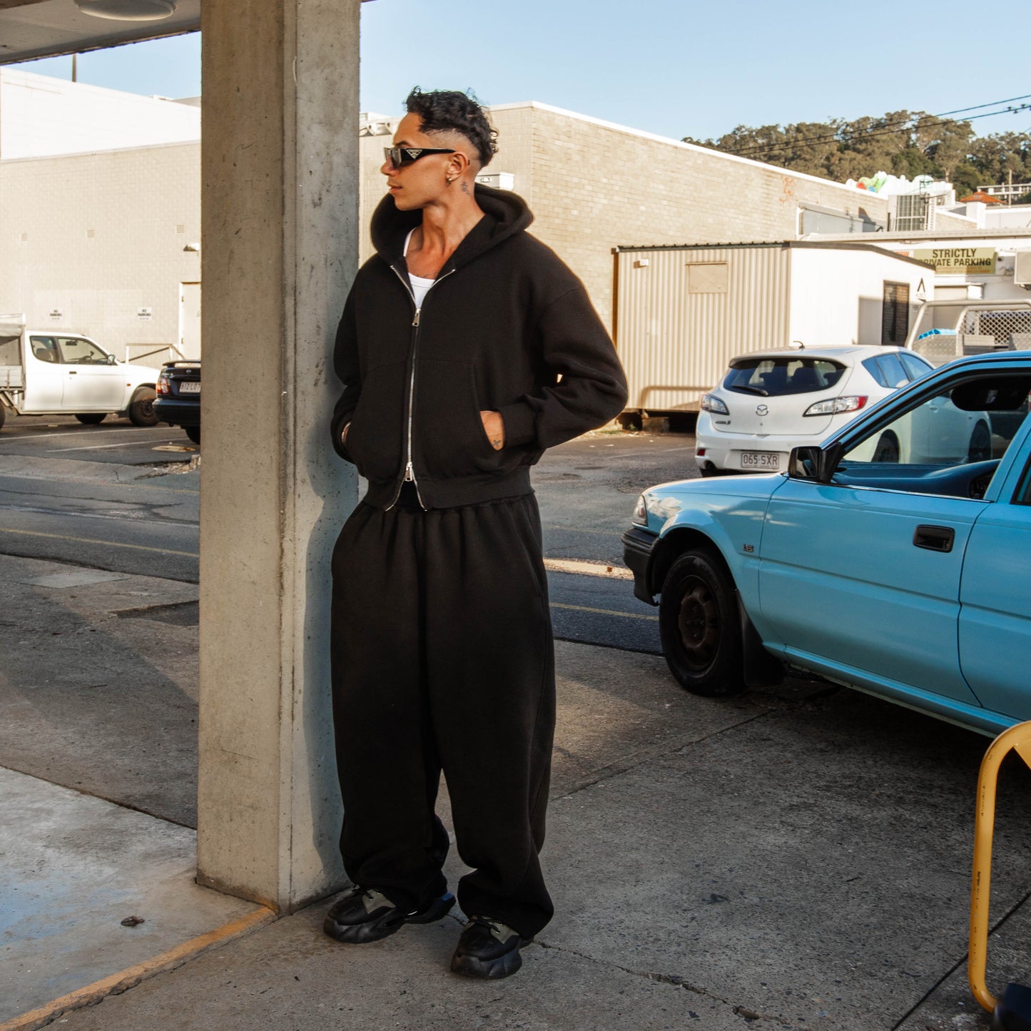 Harlem Baggy Sweatpants - Black