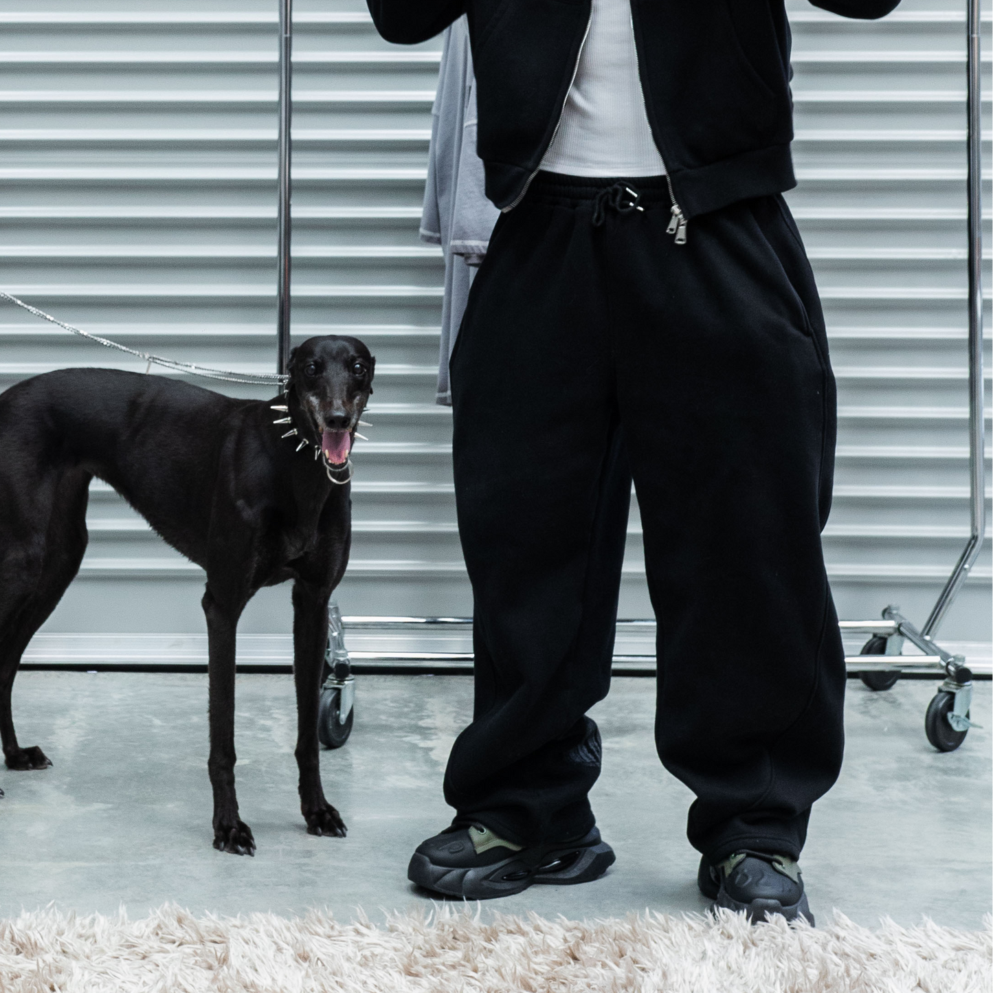 Harlem Baggy Sweatpants - Black